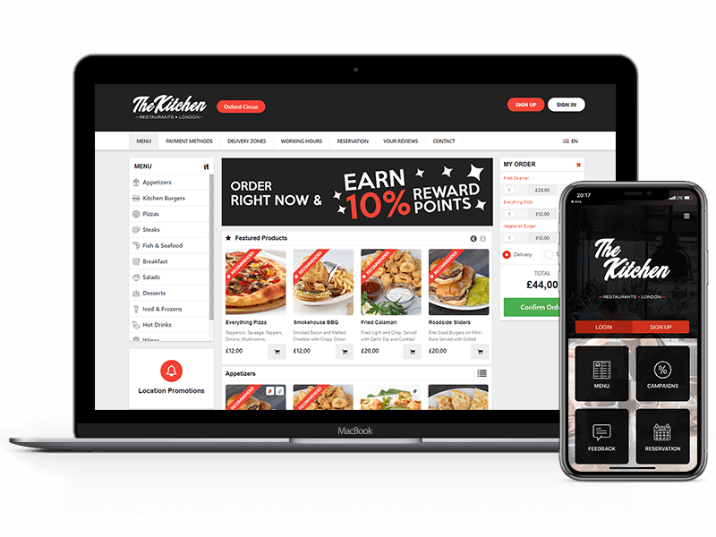 Online Ordering for Restaurants